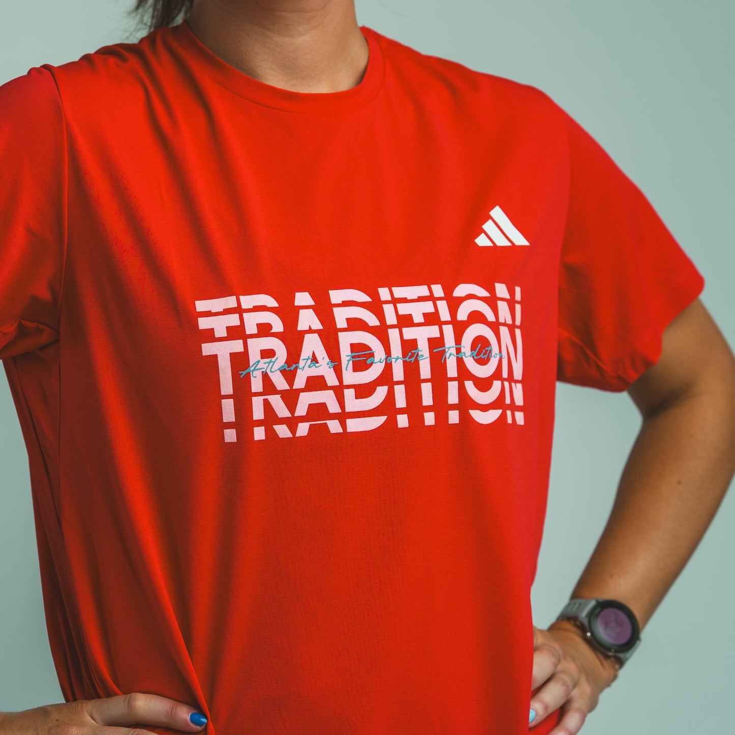 Women's adi365 Tee W - Pure Ruby
