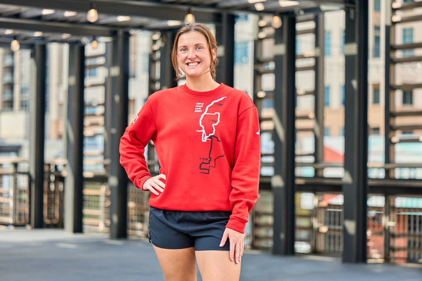 2025 Triple Peach Fleece Crew - Power Red (Limited Edition)