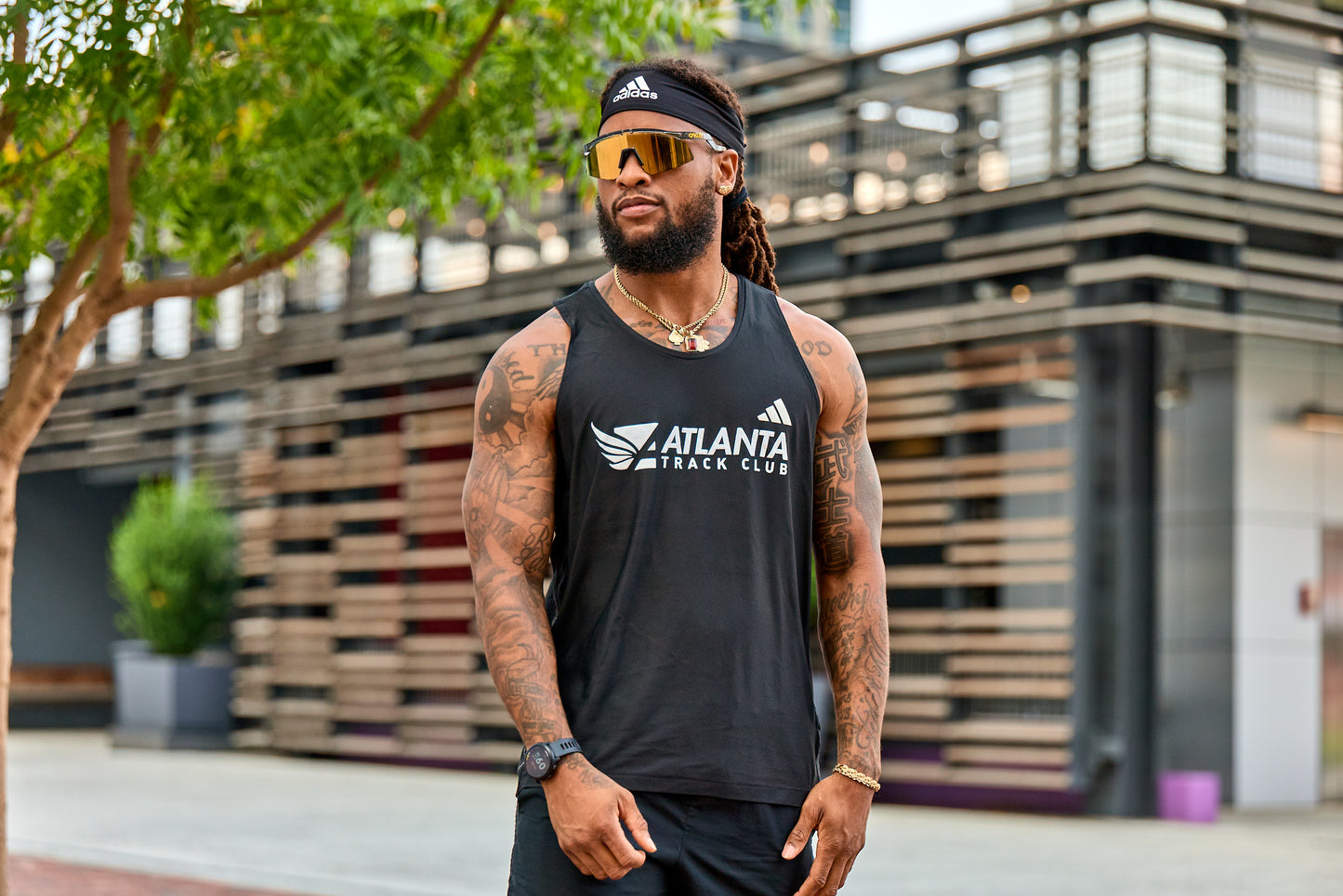 Men's Own the Run B Tank - Black