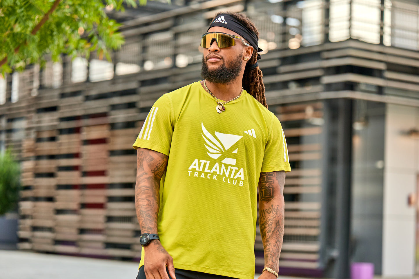 Men's Own the Run B Tee - Preloved Lime