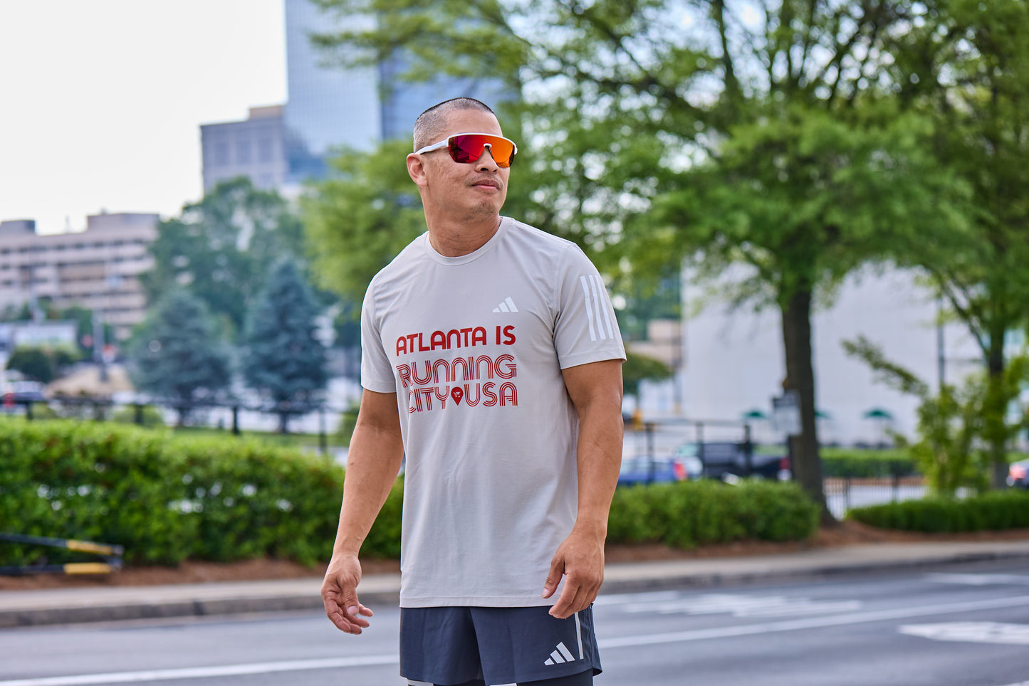 Men's - Own the Run Tee - Wonder Alumina