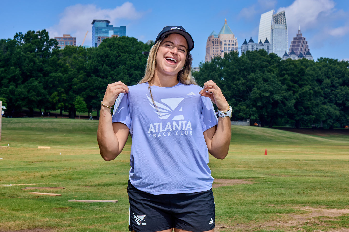 Women's - Own the Run B Tee - Violet Tone