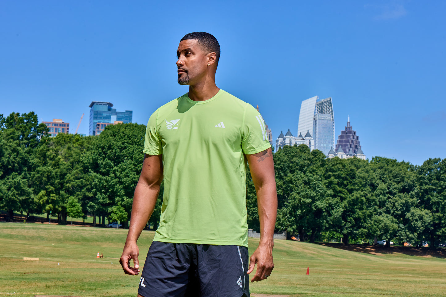 Men's - Own the Run Tee - Pulse Lime - Summer 2025