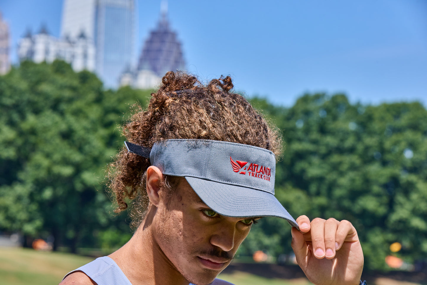 Visor - Atlanta Track Club Horizontal - Grey