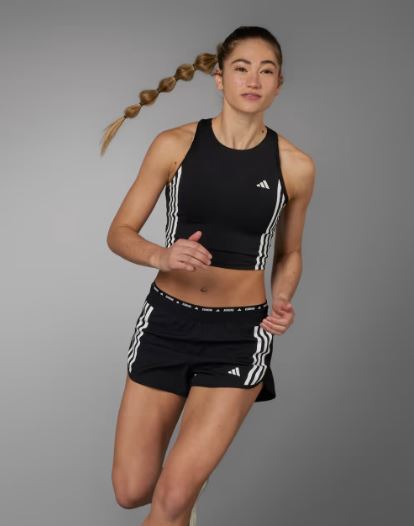 Women's OTR Excite 3 Stripes Short - Black
