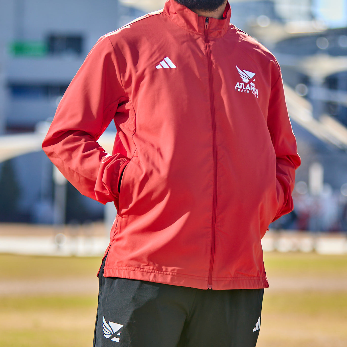 Men's Adizero Essentials JKT - Power Red