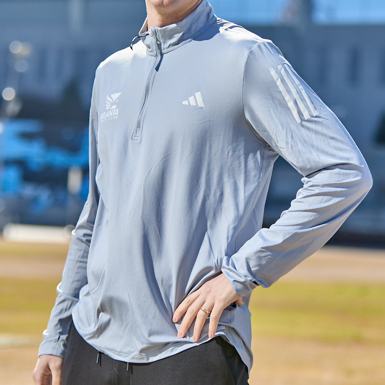 Men's OTR B Half Zip - Halo Silver