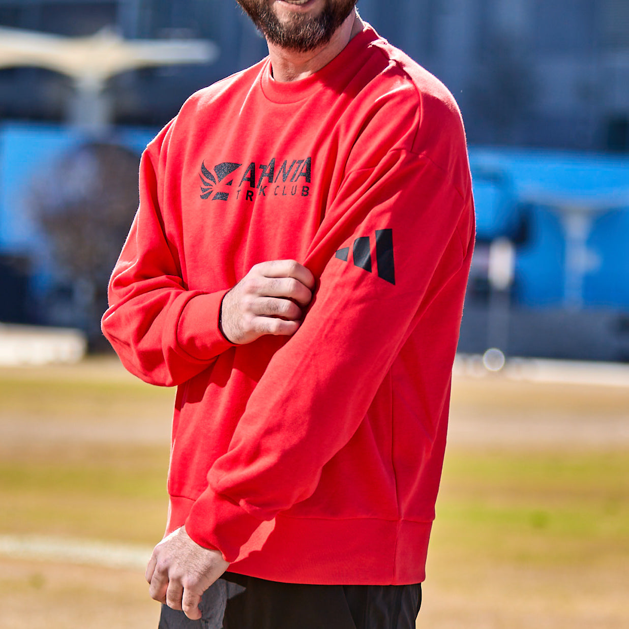 Men's Fleece 3S Crew - Pure Ruby