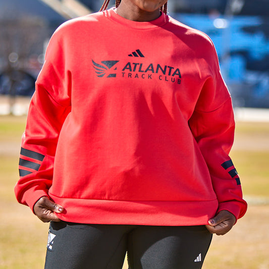 Women's Fleece 3S Crew - Pure Ruby