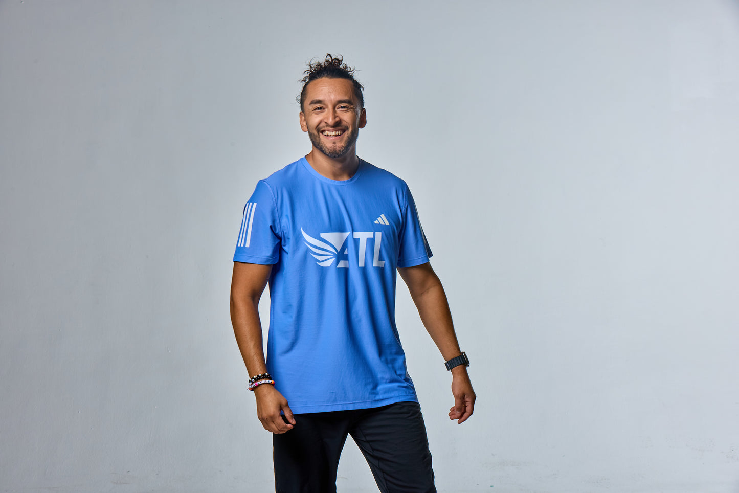 Men's Own the Run B Tee - Blue Fusion