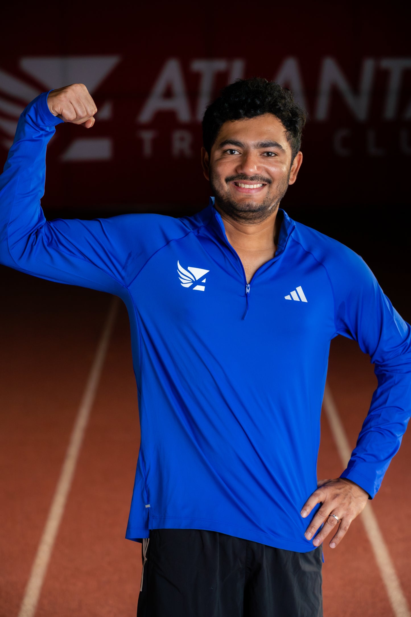 Men's Gym+ 1/4 Zip - Lucid Blue