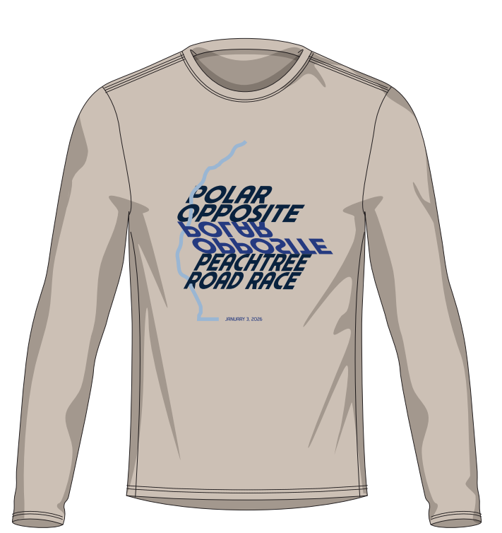 Women's - 2026 Polar Opposite Peachtree Road Race LS Tee - Wonder Beige