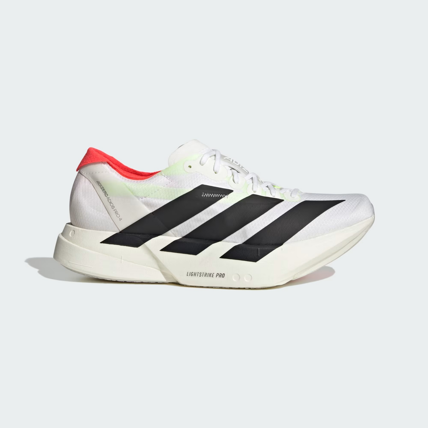 Adizero Adios Pro 4 - Men's - Cloud White/ Core Black/ Silver Metallic
