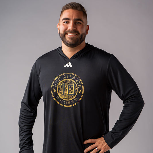 10 Miler- Men's Black Long Sleeve Hoodie
