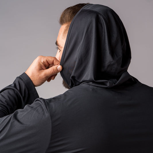 10 Miler- Men's Black Long Sleeve Hoodie