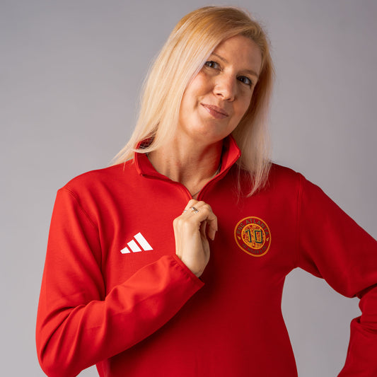10 Miler- Women's Red 1/4 Zip