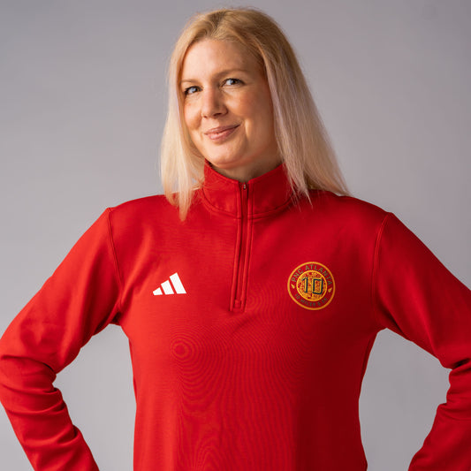 10 Miler- Women's Red 1/4 Zip