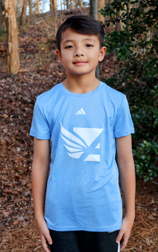 Youth Technical Tee - Light Blue