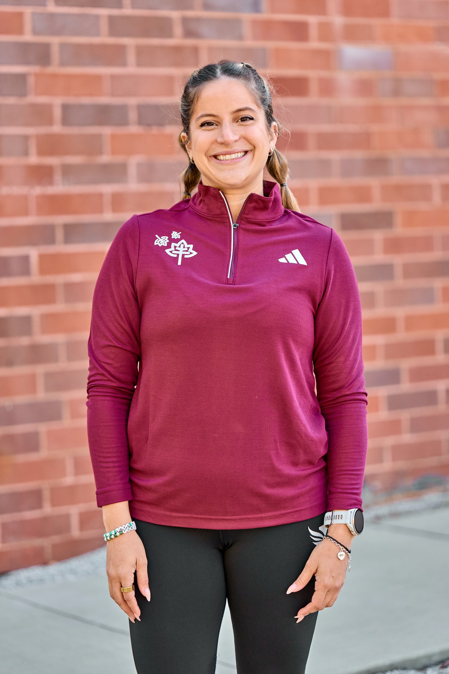 Half Zip - Burgundy - Thanksgiving Day HM & 5K