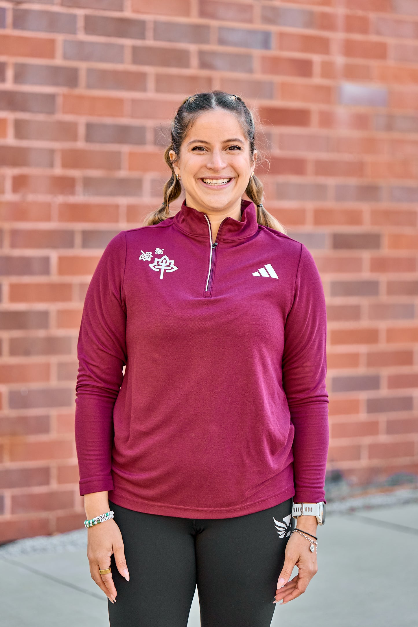 Half Zip - Burgundy - Thanksgiving Day HM & 5K