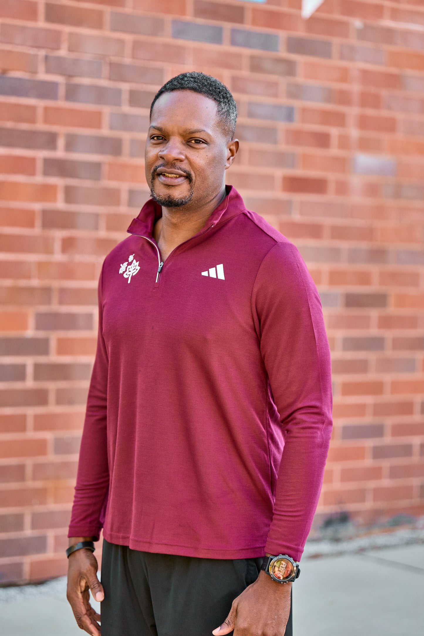 Half Zip - Burgundy - Thanksgiving Day HM & 5K