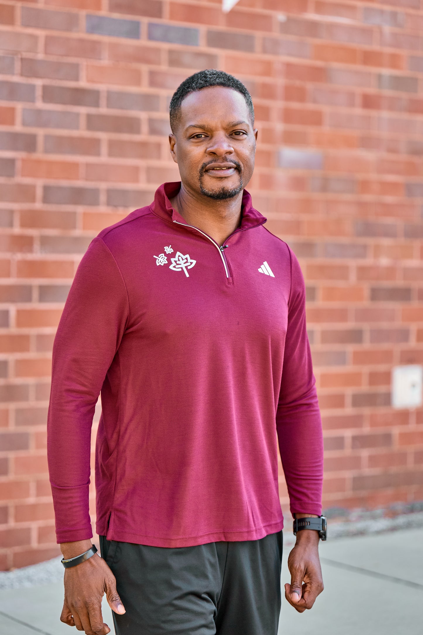 Half Zip - Burgundy - Thanksgiving Day HM & 5K
