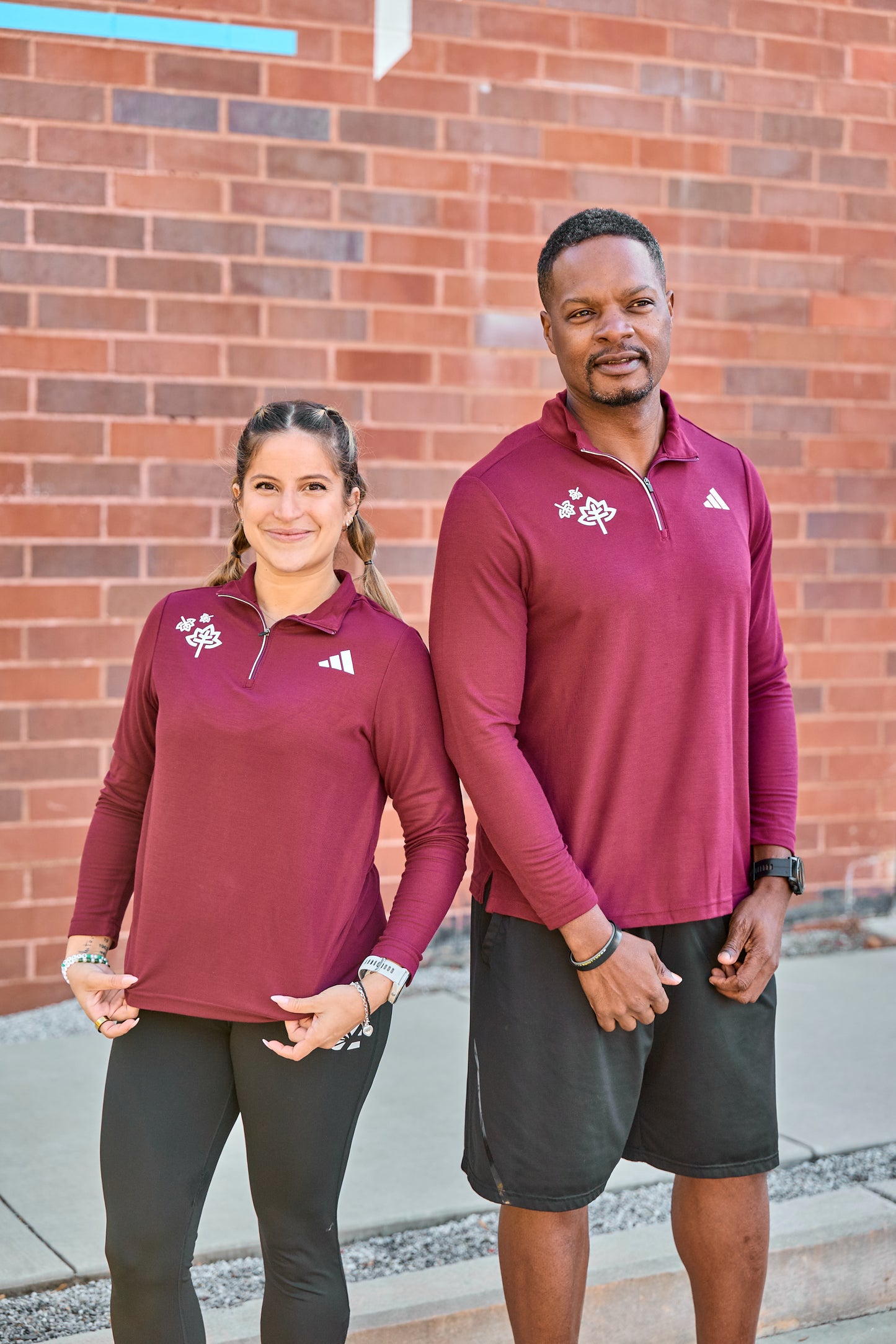 Half Zip - Burgundy - Thanksgiving Day HM & 5K