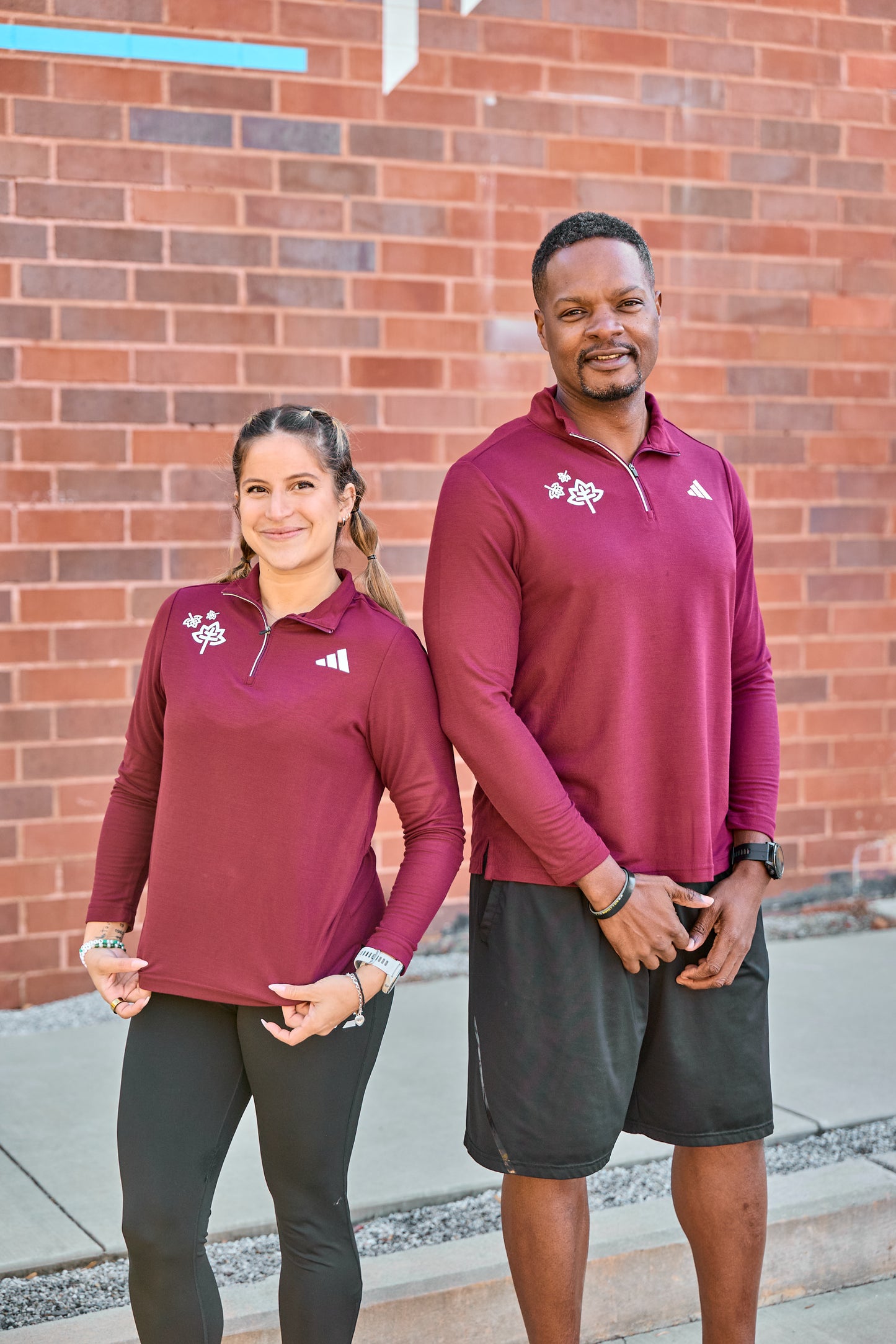 Half Zip - Burgundy - Thanksgiving Day HM & 5K