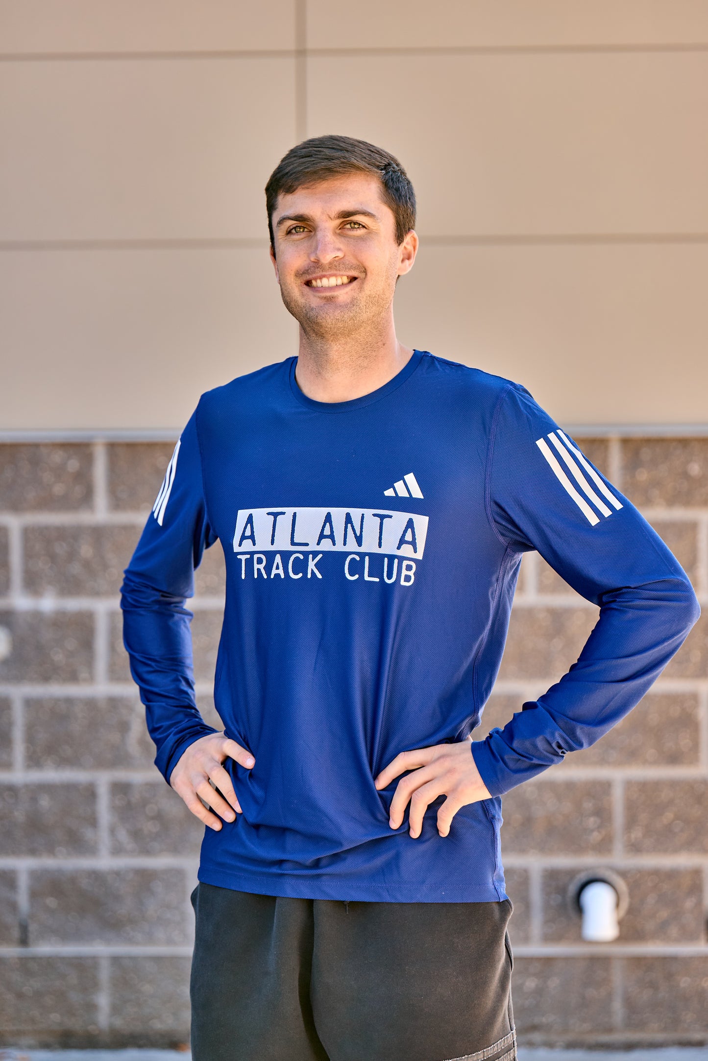 Men's Own The Run LS Tee - Dark Blue