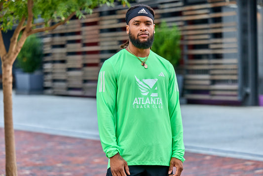 Men's Own the Run B Long Sleeve - Lime Burst