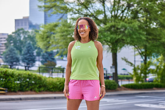 Women's - Own the Run B Tank - Pulse Lime