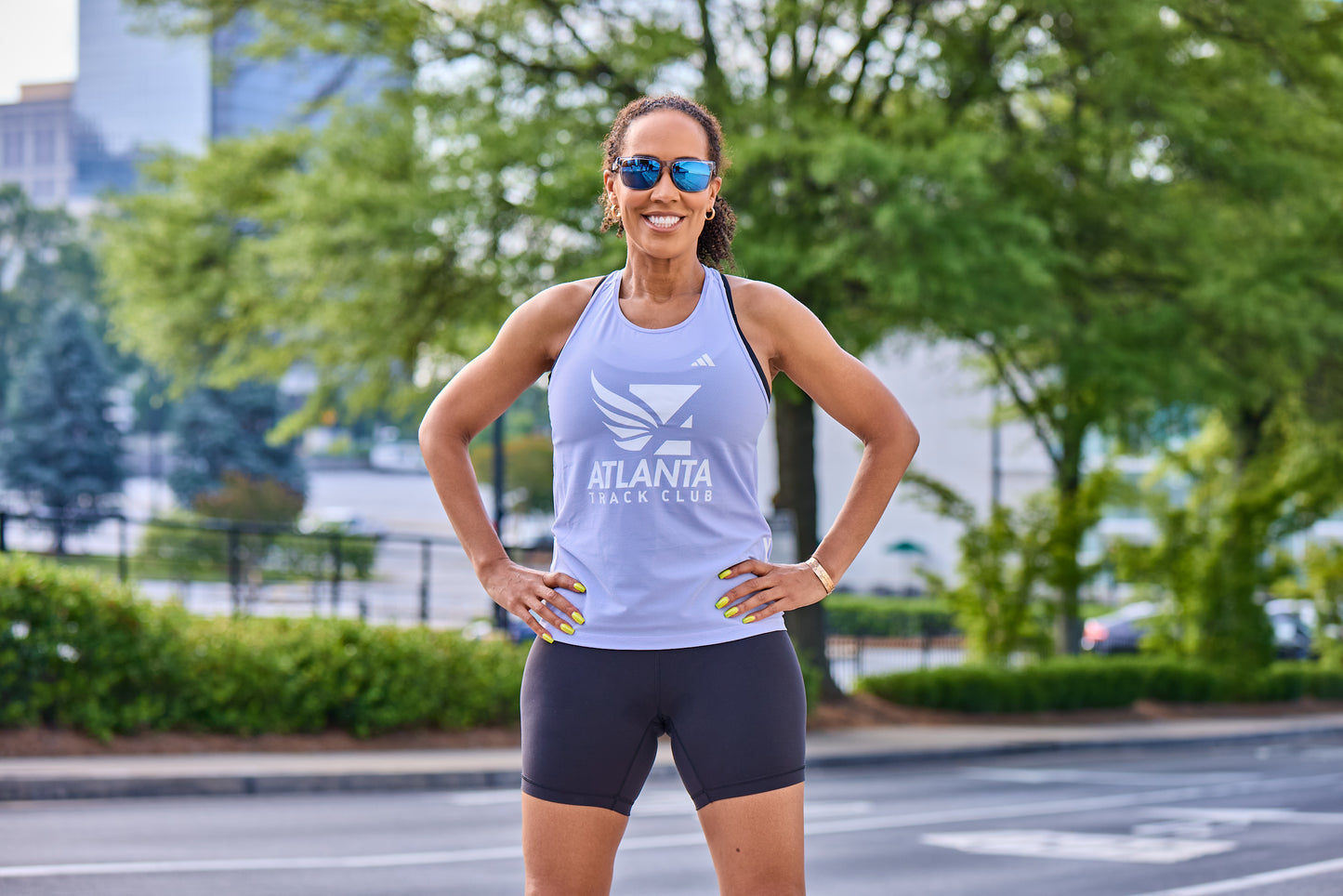Women's - Own the Run B Tank - Violet Tone
