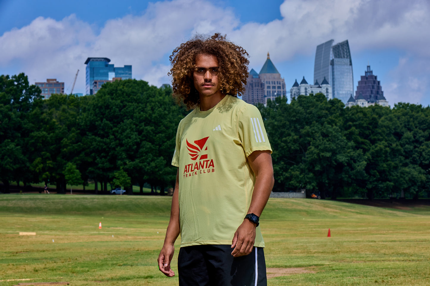 Men's - Own the Run Tee - Powder Yellow