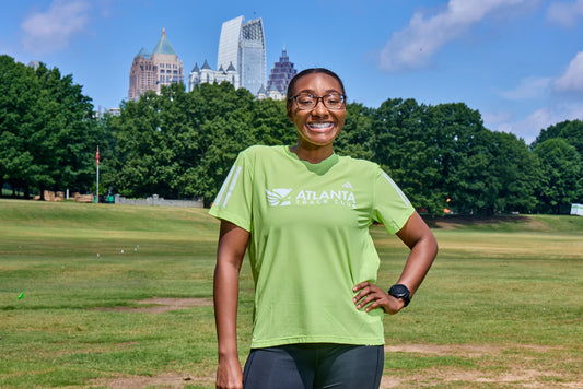 Women's - Own the Run B Tee - Pulse Lime - Summer 2025