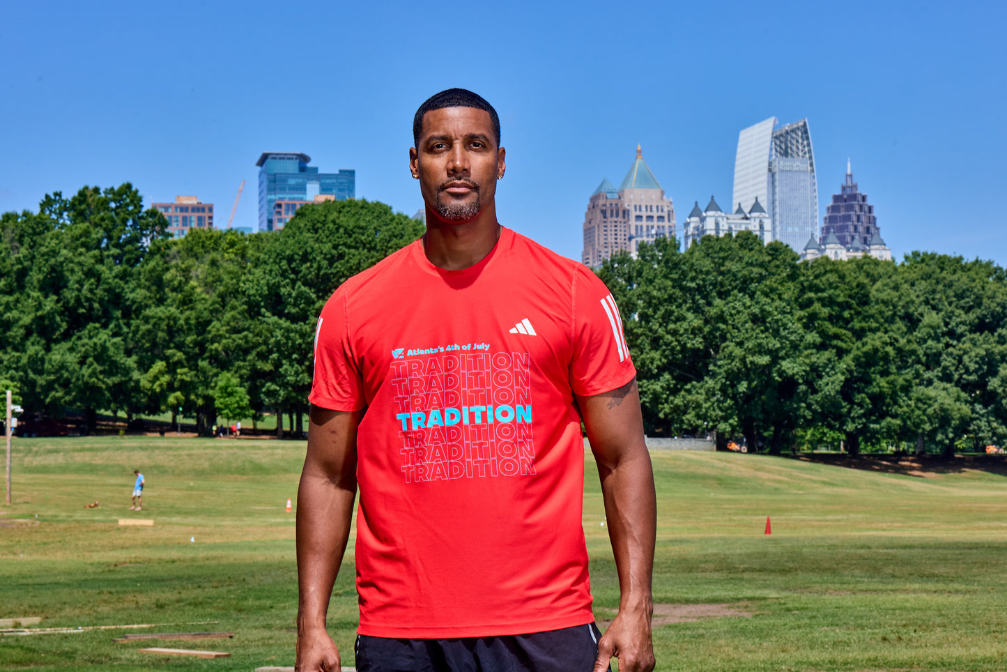 Men's - Own the Run B Tee - Pure Ruby