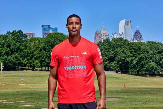 Men's - Own the Run B Tee - Pure Ruby