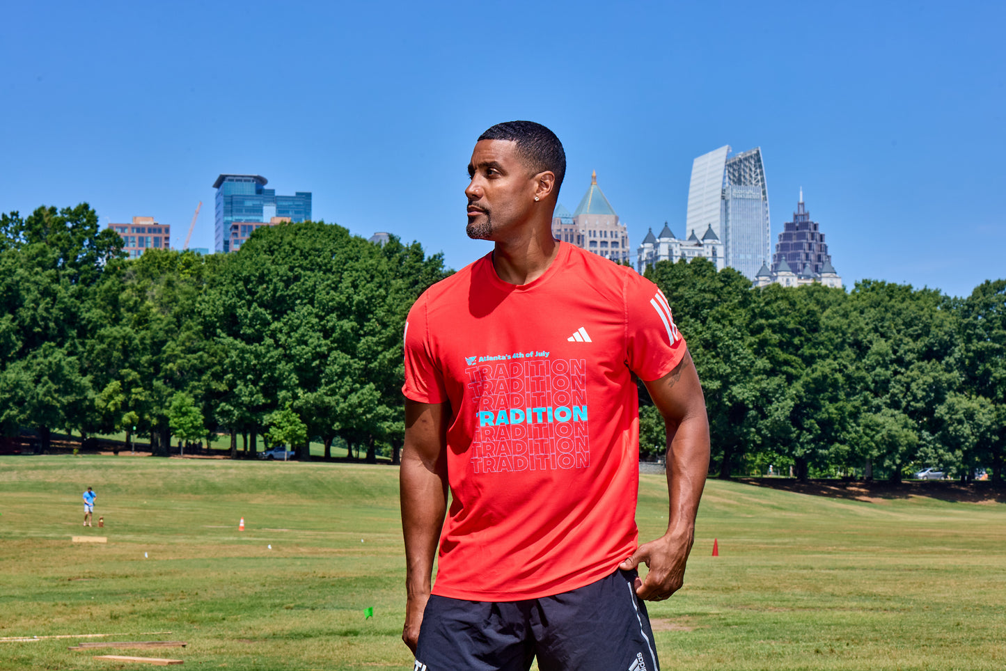 Men's - Own the Run B Tee - Pure Ruby