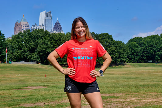 Women's - Own the Run B Tee - Pure ruby
