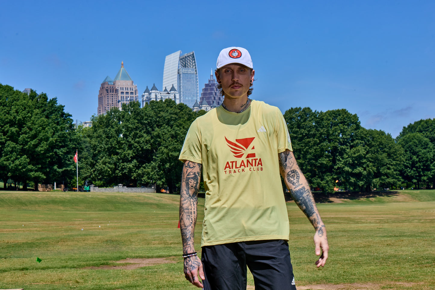 Men's - Own the Run Tee - Powder Yellow