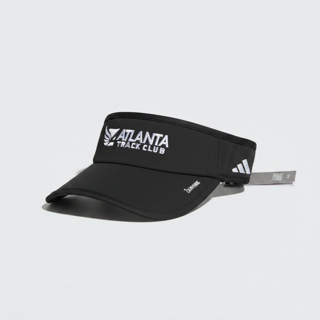 Black visor with 'Atlanta Track Club' logo.