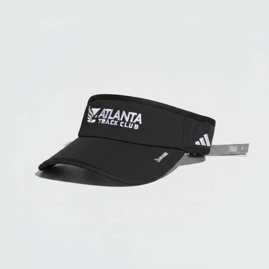 Black visor with 'Atlanta Track Club' logo.