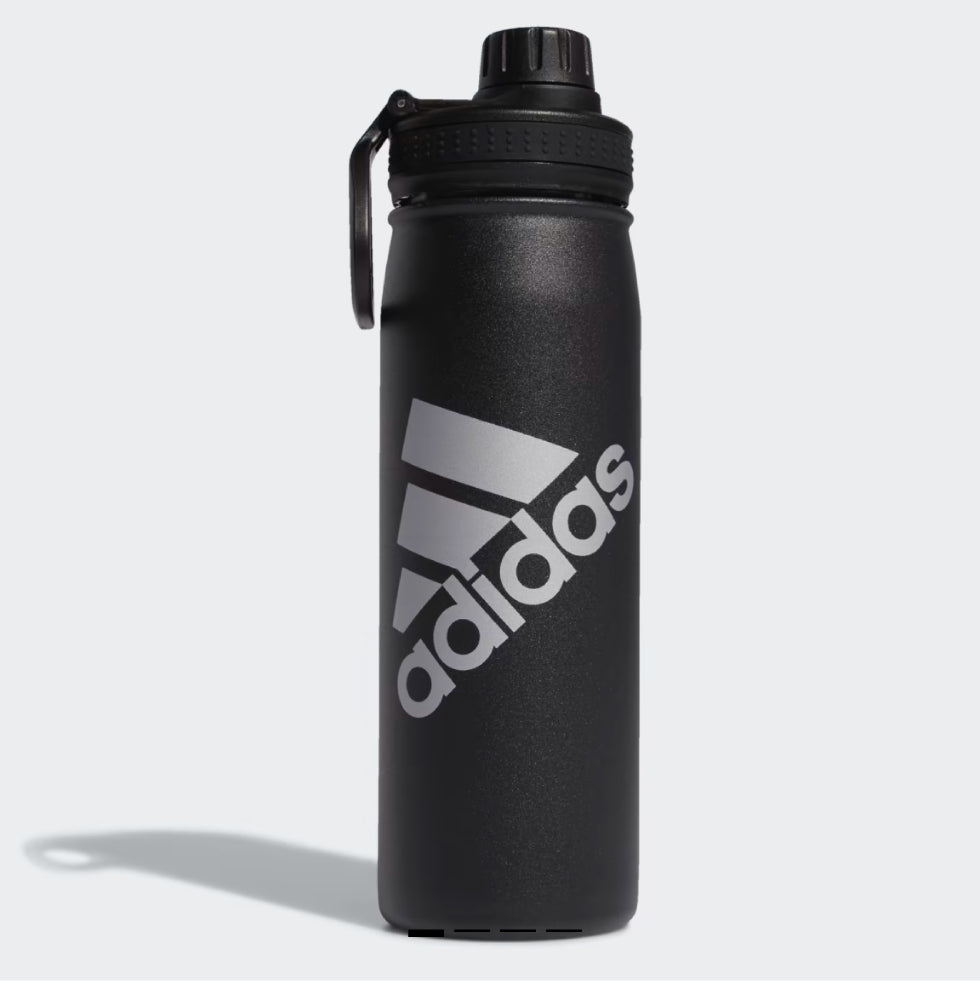 adidas Steel 600ML Metal Bottle - Black