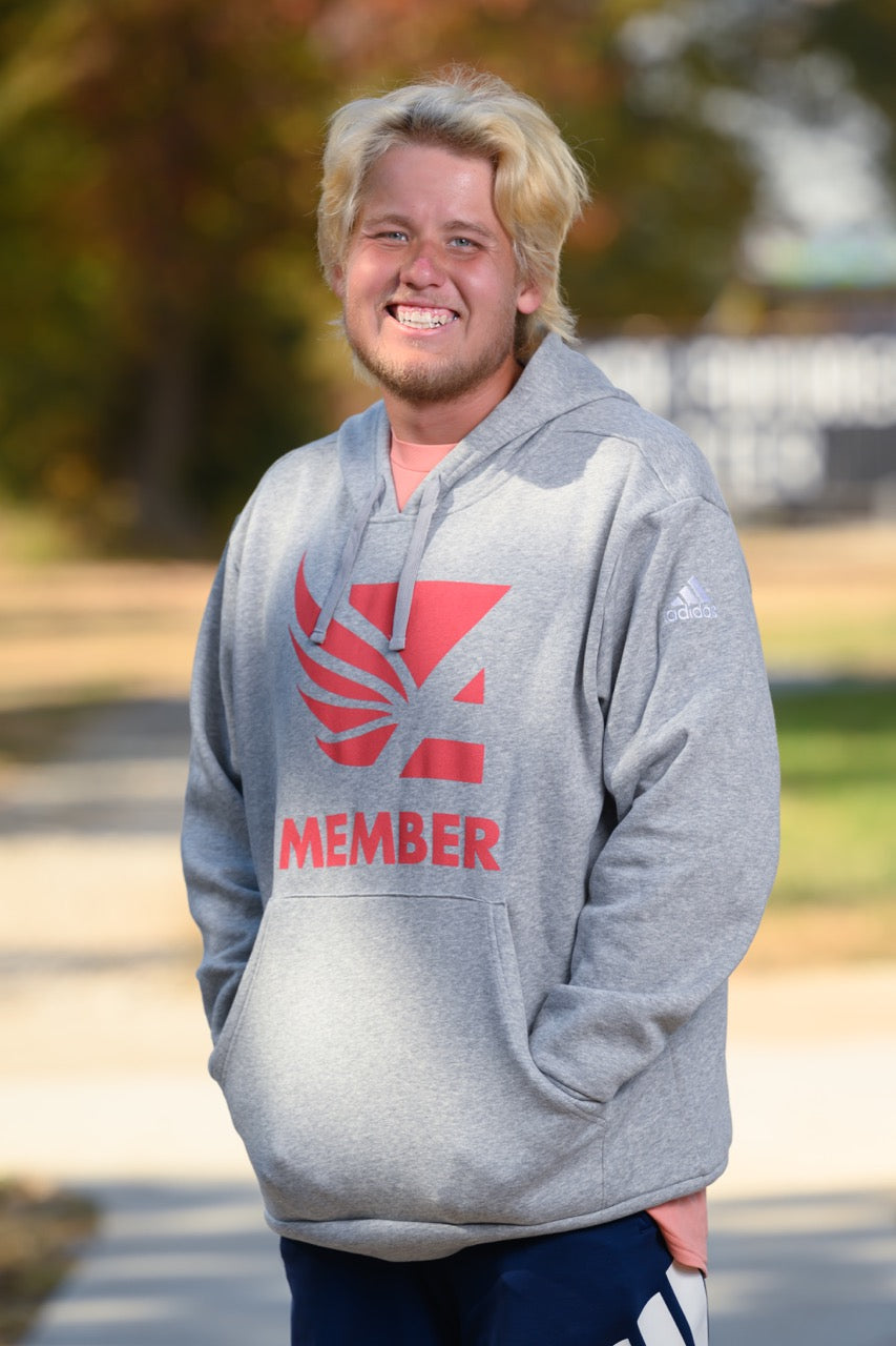 Grey Fleece Member Hoodie