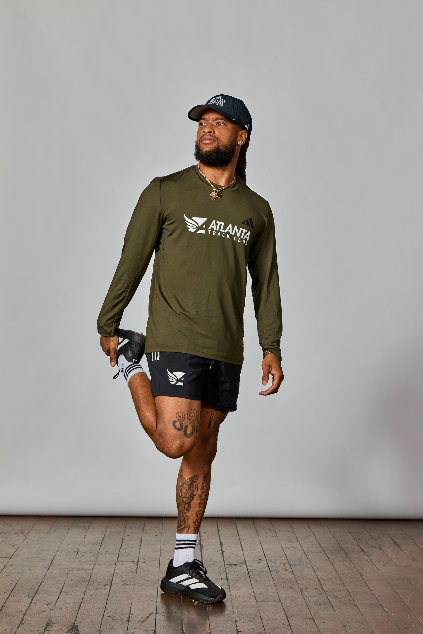 Men's Training Essential LS Tee - Night Cargo Mel