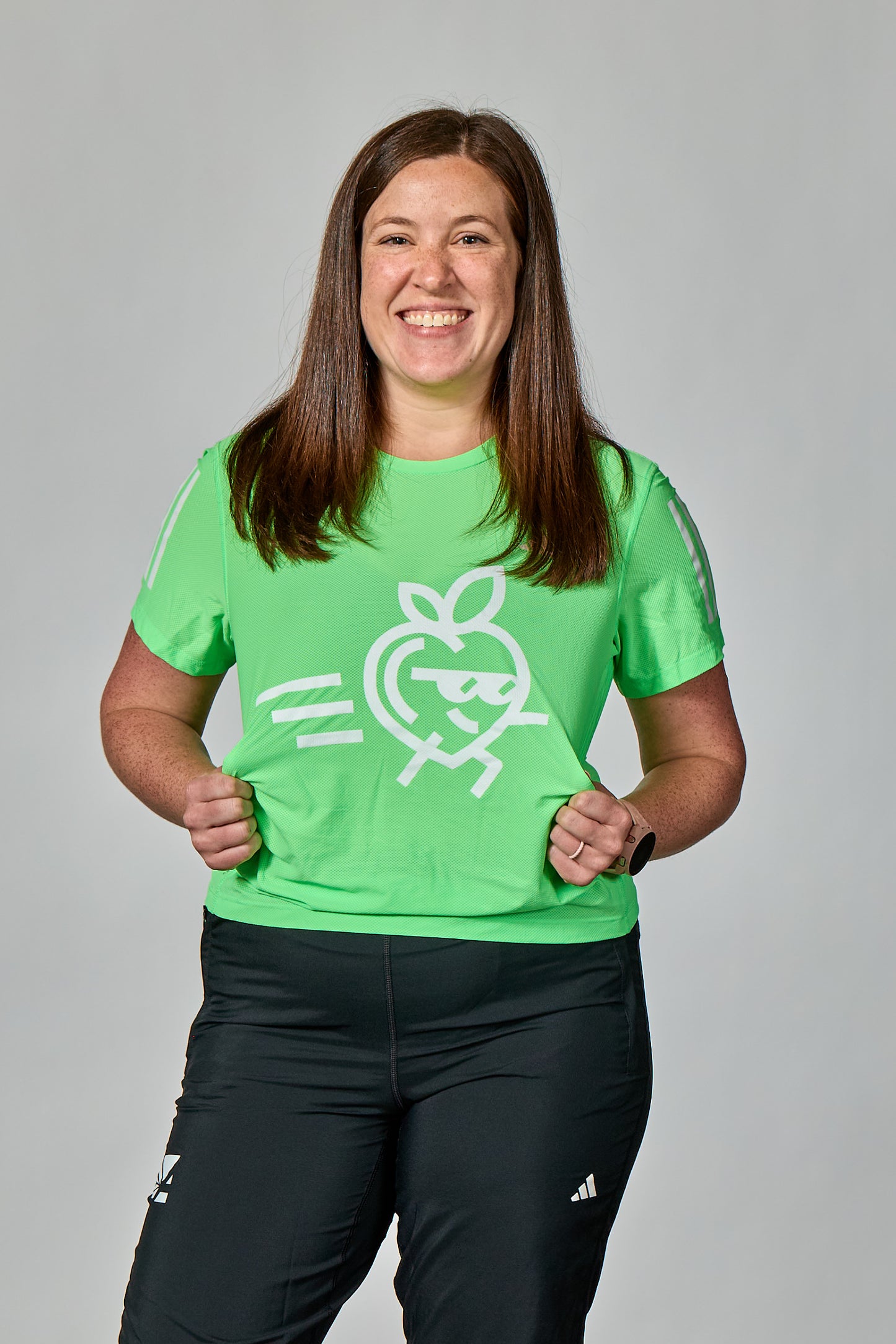 Women's Own The Run Tee - Lime Burst