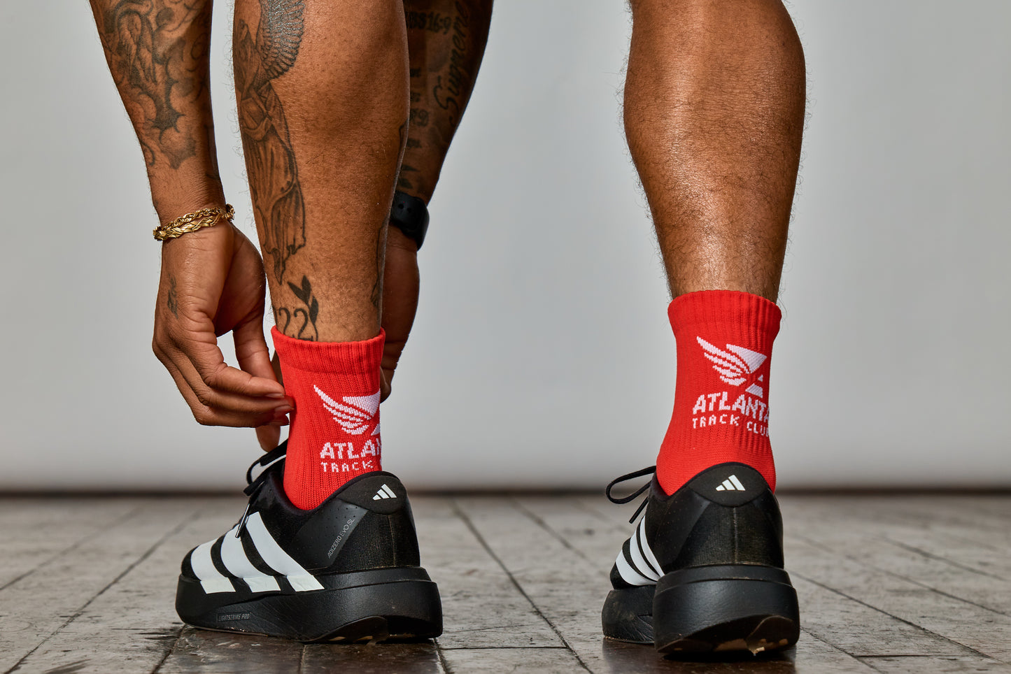 Atlanta Track Club - Pure Training Cushioned High Quarter Sock