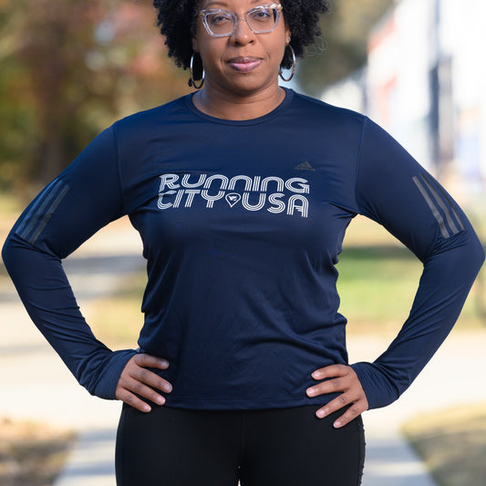 Women's OTR Long Sleeve Tee - Navy