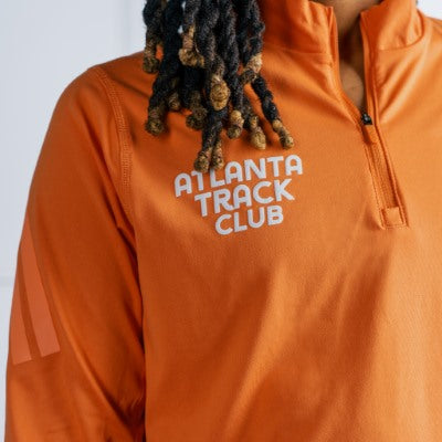 Women's - Dusky Orange - 3 Stripe 1/4 Zip
