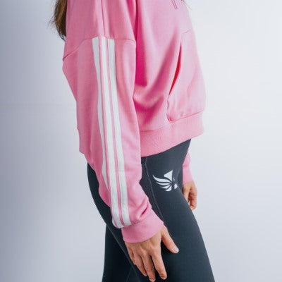 Women's - Tropic Bloom - 3 Stripe FT hooded 1/4 Zip