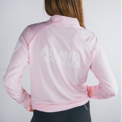 Women's - Clear Pink - 3 Stripe 1/4 Zip